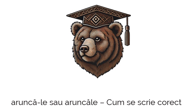 aruncă-le sau aruncăle – Cum se scrie corect