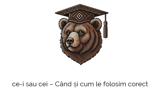 ce-i sau cei – Când și cum le folosim corect