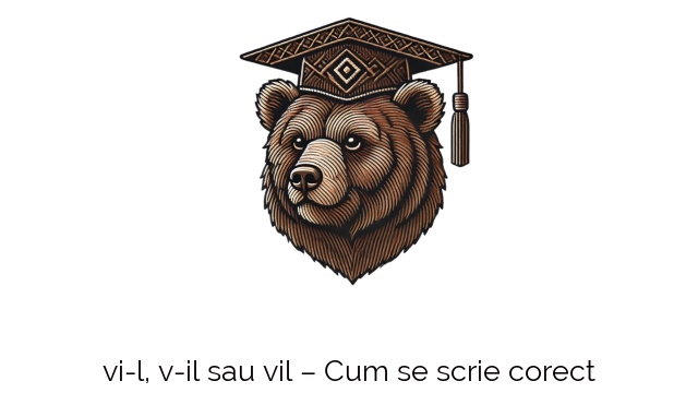 vi-l, v-il sau vil – Cum se scrie corect