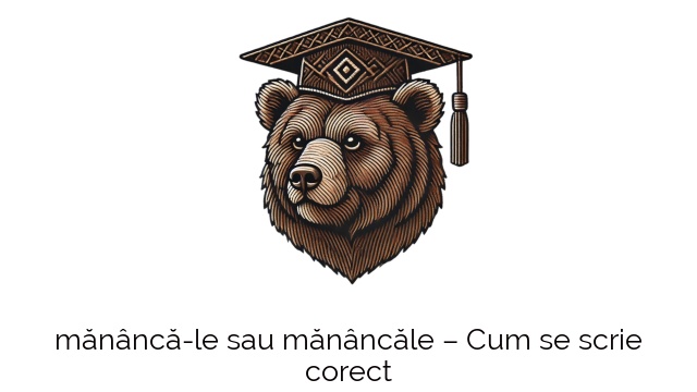 mănâncă-le sau mănâncăle – Cum se scrie corect