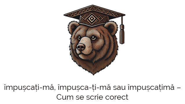 împușcați-mă, împușca-ți-mă sau împușcațimă – Cum se scrie corect