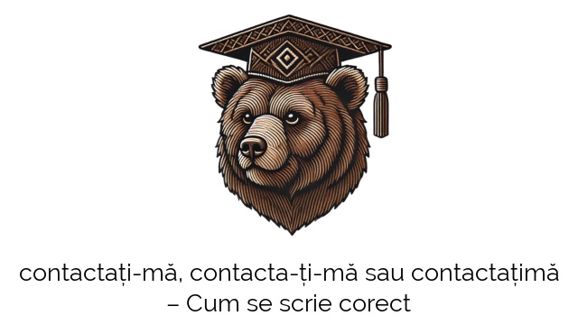 contactați-mă, contacta-ți-mă sau contactațimă – Cum se scrie corect