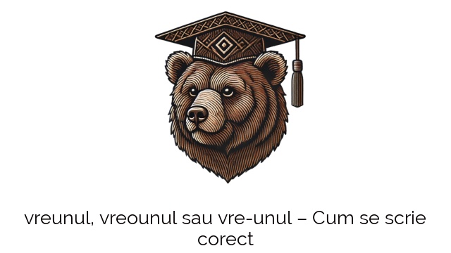 vreunul, vreounul sau vre-unul – Cum se scrie corect